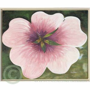 Myra på rosa blomma, målning av Lena Maria