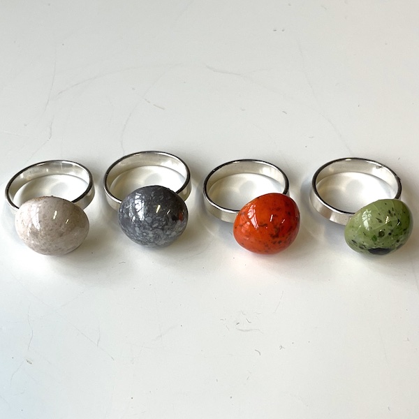 Kazuri Ring Orange