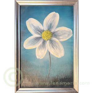 Skogsanemon, målning av Lena Maria